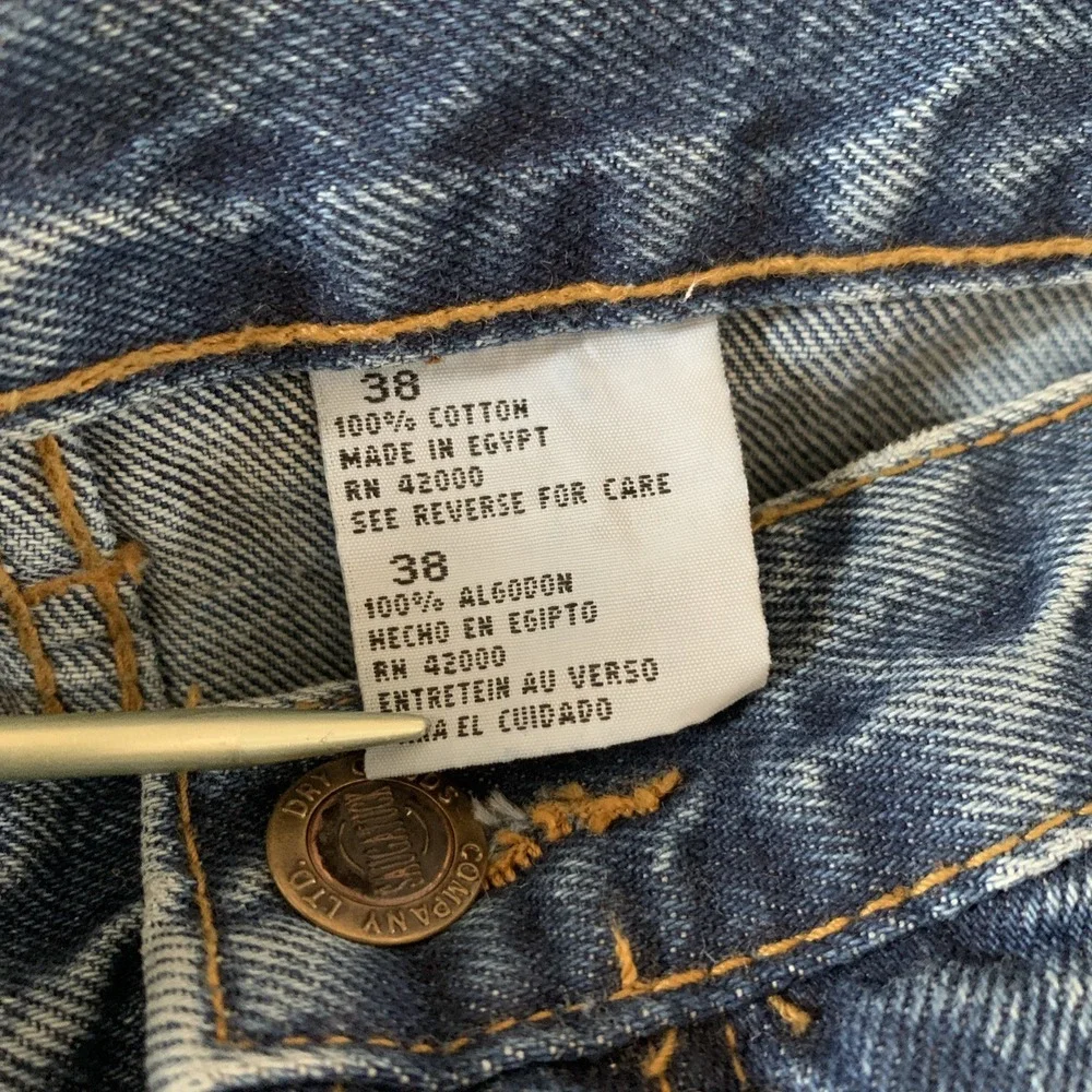 Saugatuck Mens Denim Bermuda Shorts Relaxed Fit Stone Wash Jeans Blue Sz 38‎ NWT